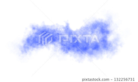 Twisted swirl of blue smoke on transparent background perfect for abstract effects, mystical themes and vapor visuals 132256731