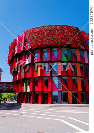 University library Chalmers Larandetorg, Kuggen in Lindholmen, Gothenburg, Sweden, sunny day 132256764