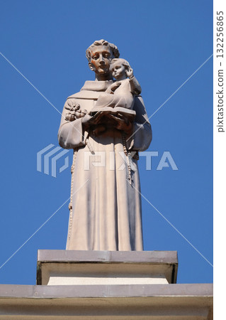 Saint Anthony of Padua holding Child Jesus, Franciscan church in Shkoder, Albania Saint Anthony of Padua holding Child Jesus, Franciscan church in Shkoder, Albania 132256865