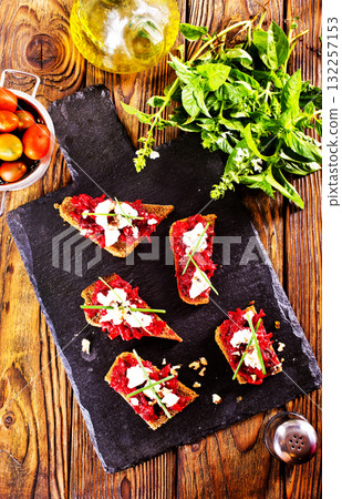 breaqd with beet pesto and cheese breaqd with beet pesto and cheese 132257153