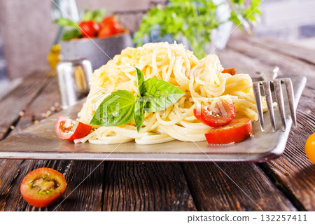 pasta with tomato 132257411