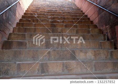 Stairs in Humayun's Tomb, built by Hamida Banu Begun in 1565-72, Delhi, India Stairs in Humayun's Tomb, built by Hamida Banu Begun in 1565-72, Delhi, India 132257852