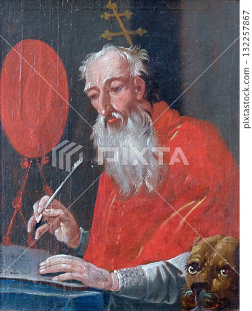 Saint Jerome altarpiece in the chapel of Saint George in Purga Lepoglavska, Croatia Saint Jerome altarpiece in the chapel of Saint George in Purga Lepoglavska, Croatia 132257867