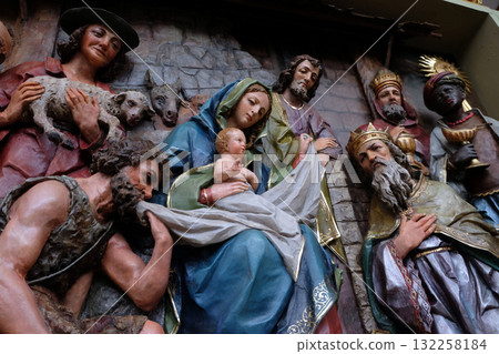 Nativity Scene, altarpiece in the church of Saint Matthew in Stitar, Croatia Nativity Scene, altarpiece in the church of Saint Matthew in Stitar, Croatia 132258184