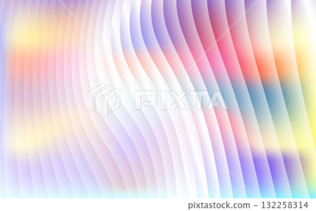 smooth luminous pastel holographic glass background with ribbed gradient shapes, elegant modern abstract texture for creative design, print, and digital artworks 132258314