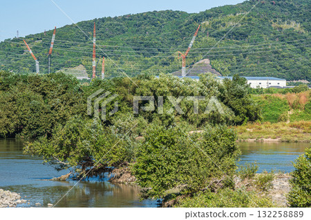 Yodo River scenery, Takatsuki City, Hirakata City, Osaka Prefecture Yodo River scenery, Takatsuki City, Hirakata City, Osaka Prefecture 132258889