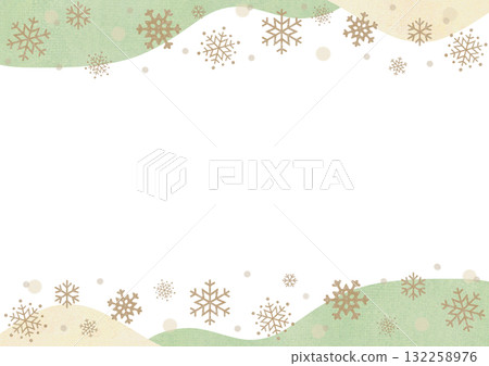 Snowflake frame pistachio Snowflake frame pistachio 132258976