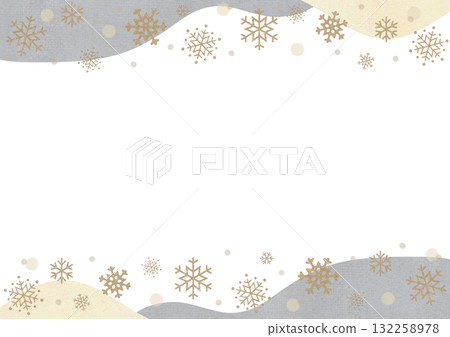 雪花框架灰色 132258978