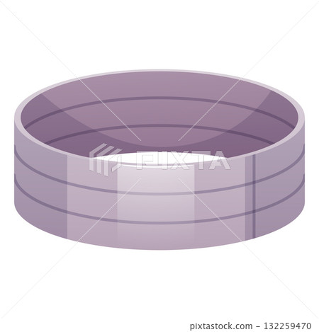 Round metal baking dish without a hole, culinary ring, kitchen utensil. 132259470