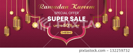 Ramadan Kareem Web Background Super Sale Banner with Podium for Display of product. Ramadan Mega Big Sale Promotion Poster and Social Media Post. Islamic Special Offer Promotion Banner Design Template Ramadan Kareem Web Background Super Sale Banner with Podium for Display of product. Ramadan Mega Big Sale Promotion Poster and Social Media Post. Islamic Special Offer Promotion Banner Design Template 132259732