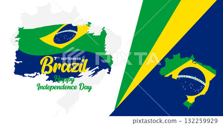 Brazil Independence Day 7 September. Independence Day Web Banner Background With Brazil Flag. Happy Brazil National Holiday Freedom Day Template For Brochure, Cover, Poster, Header, Invitation Card Brazil Independence Day 7 September. Independence Day Web Banner Background With Brazil Flag. Happy Brazil National Holiday Freedom Day Template For Brochure, Cover, Poster, Header, Invitation Card 132259929