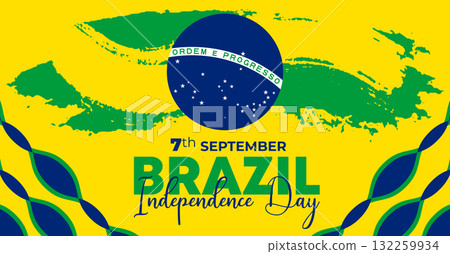 Brazil Independence Day 7 September. Independence Day Web Banner Background With Brazil Flag. Happy Brazil National Holiday Freedom Day Template For Brochure, Cover, Poster, Header, Invitation Card Brazil Independence Day 7 September. Independence Day Web Banner Background With Brazil Flag. Happy Brazil National Holiday Freedom Day Template For Brochure, Cover, Poster, Header, Invitation Card 132259934
