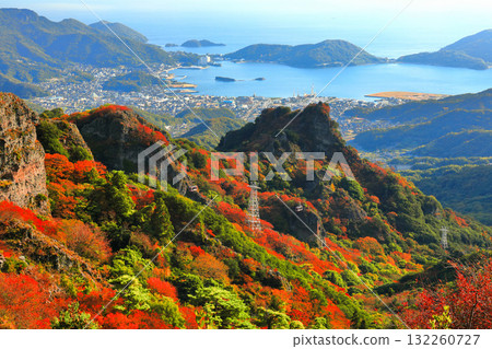 [Kagawa Prefecture] Autumn leaves at Kankakei Gorge on a clear day 132260727