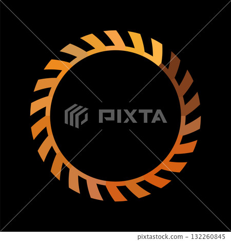 Colorful circle loader icon. Symbol of reload, refresh, loading, recycle and repeat. Interconnecting round arrow vector icon 132260845