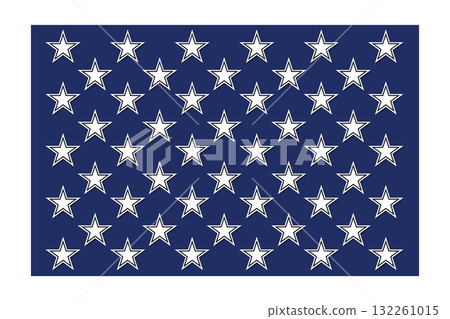 50 stars USA flag seamless patriotic Stars and Stripes geometric pattern illustration for USA flag-inspired design and decoration. 132261015