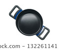 Empty Cooking Pot on White Background 132261141