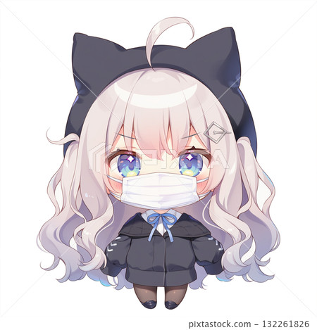 Girl wearing a mask 4 Girl wearing a mask 4 132261826