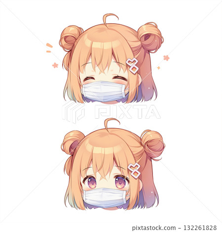 戴著面具的女孩（有變化） 132261828