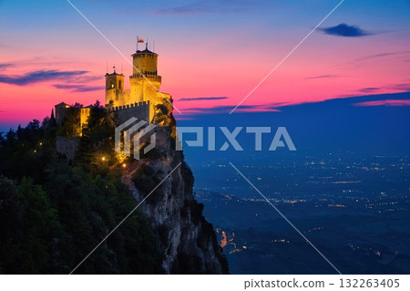 San Marino and Sunset San Marino and Sunset 132263405