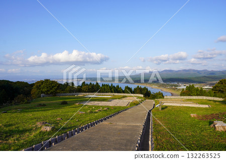View of Kaminokuni town from the ruins of Katsuyama Castle View of Kaminokuni town from the ruins of Katsuyama Castle 132263525