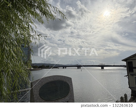 Matsue Bridge in the morning drama "Bakeke" 132263610