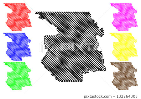 Regional District of Bulkley-Nechako (Canada, British Columbia or BC Province, North America) map vector illustration, scribble sketch Bulkley Nechako or RDBN map Regional District of Bulkley-Nechako (Canada, British Columbia or BC Province, North America) map vector illustration, scribble sketch Bulkley Nechako or RDBN map 132264303