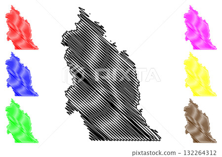Regional District of East Kootenay (Canada, British Columbia or BC Province, North America) map vector illustration, scribble sketch RDEK map Regional District of East Kootenay (Canada, British Columbia or BC Province, North America) map vector illustration, scribble sketch RDEK map 132264312