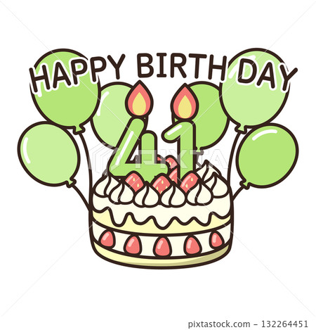 birthday cake	 132264451