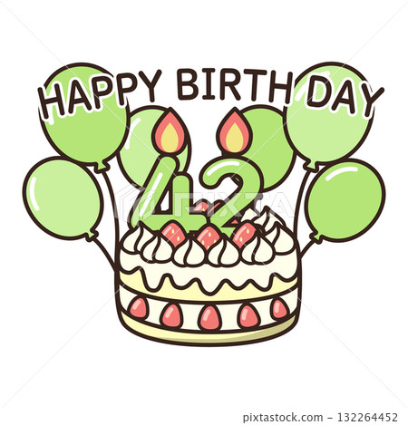 birthday cake	 132264452