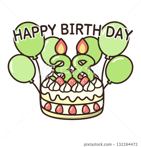 birthday cake	 132264472