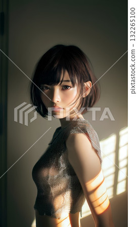 美麗的女人肖像 132265100