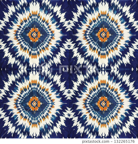 seamless pattern. vintage decorative elements. hand drawn background 132265176