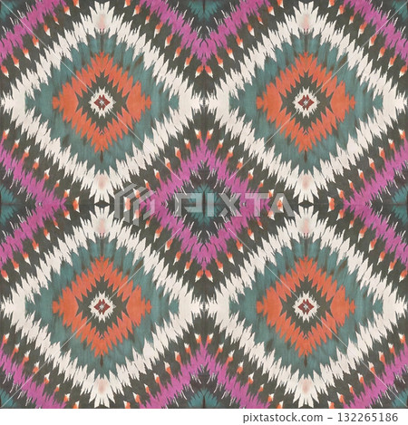 seamless pattern. vintage decorative elements. hand drawn background 132265186