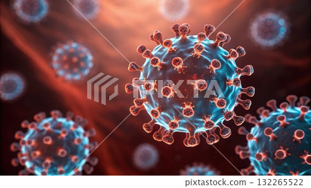 Advanced nano medicine demonstrating tiny particles navigating through biological systems effectively 132265522