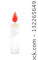 水彩風格蠟燭插圖 132265649