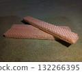 Diagonal Wafer Stack on Green Fabric 132266395
