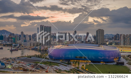 19 Oct 2025 Evening Glow Over Kai Tak Sports Stadium 19 Oct 2025 Evening Glow Over Kai Tak Sports Stadium 132266624
