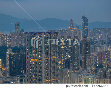 19 Oct 2025 the Dazzling Night Lights Across Kowloon Skyline 132266635