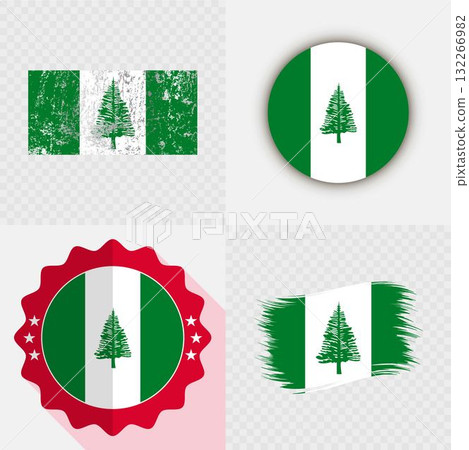 Norfolk Island National Flag Icon Collection. 132266982