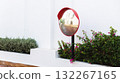 A road convex mirror is designed to improve visibility. 132267165