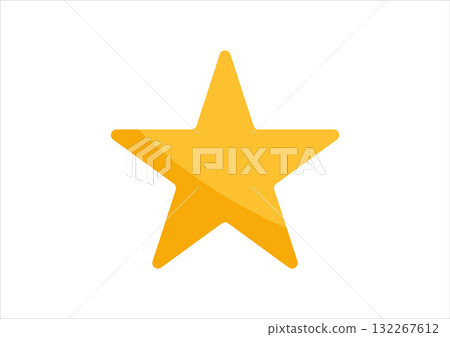 Yellow Star Icon Symmetrical Gradient Rating Symbol Design Yellow Star Icon Symmetrical Gradient Rating Symbol Design 132267612