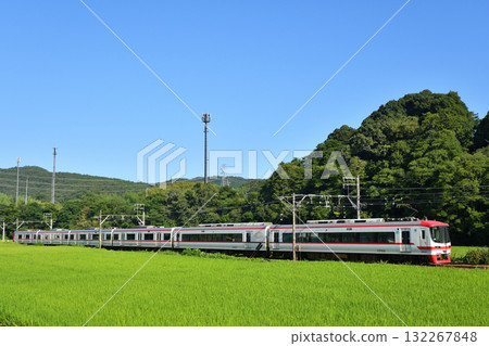 Meitetsu Hiromi Line Meitetsu 1700 series 1702 train Meitetsu Hiromi Line Meitetsu 1700 series 1702 train 132267848