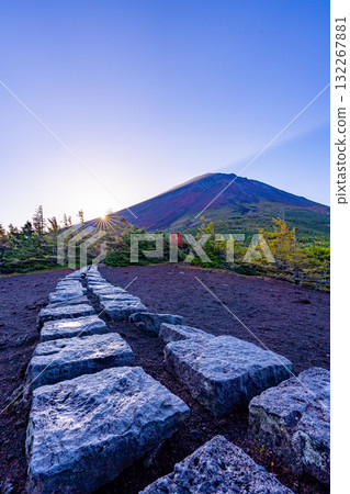 [Yamanashi Prefecture] Mt. Fuji: Sunrise seen from the Okuniwa Promenade 132267881