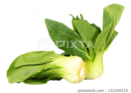 Fresh Taiwan bok choy isolated on white background 132268150