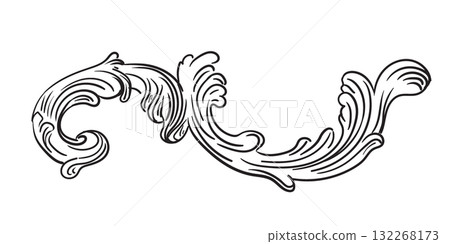Abstract hand drawing architectural element vector illustration Abstract hand drawing architectural element vector illustration 132268173