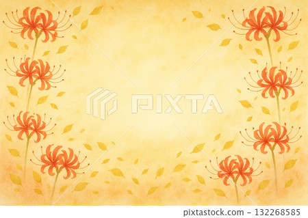 石蒜花系列：金葉石蒜花框 132268585