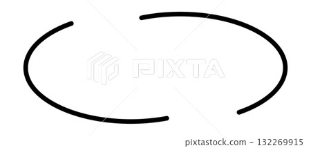 Minimalist oval quote frames set for stylish design projects 132269915