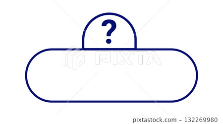 Interactive quiz template design with question mark icon Interactive quiz template design with question mark icon 132269980