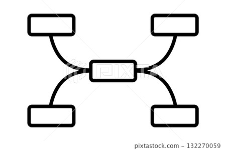 Tournament chart icons for bracket design and planning 132270059