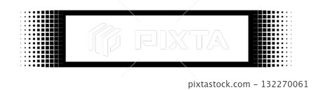 Abstract geometric black and white pixel frame design Abstract geometric black and white pixel frame design 132270061